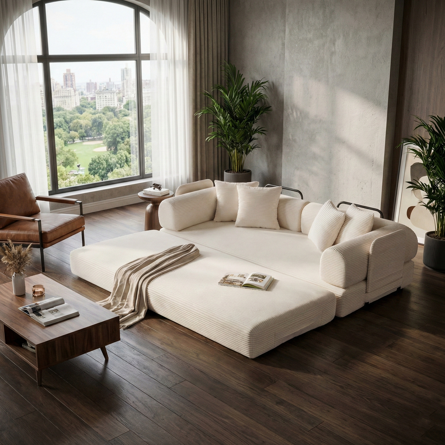 Luxury Convertible Sofa