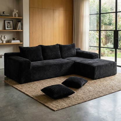 Velvet Modular Chaise Sofa