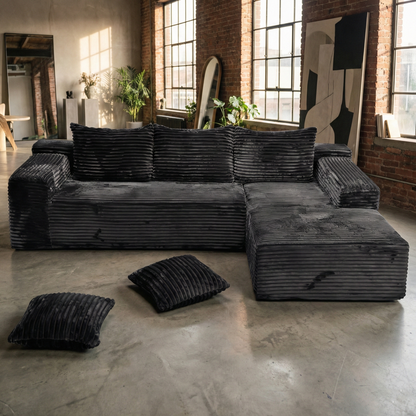 Velvet Modular Chaise Sofa