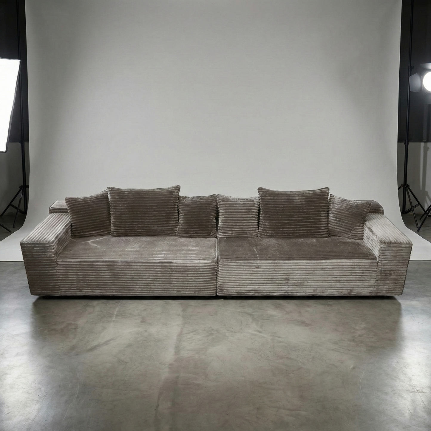 Velvet Modular Chaise Sofa