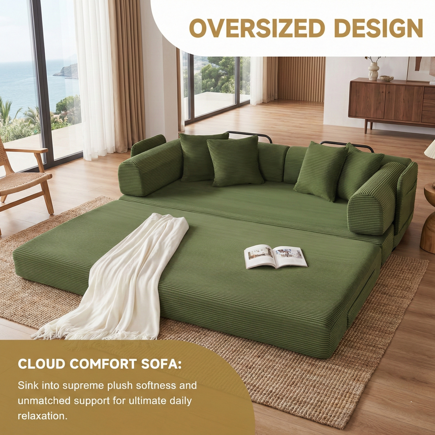 Luxury Convertible Sofa