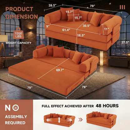 Luxury Convertible Sofa