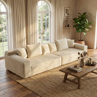 Velvet Modular Chaise Sofa