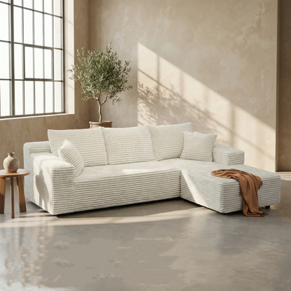 Velvet Modular Chaise Sofa