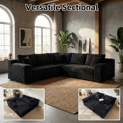 Velvet Modular Chaise Sofa