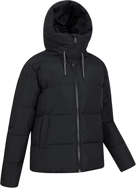 Womens Short Padded Jacket - Water-resistant